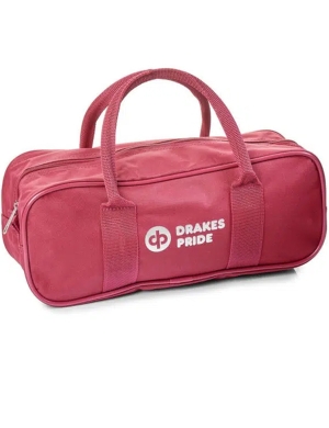 Drakes Pride 2 Bowl & Jack Nylon Zipped Bag - Maroon